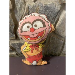 Vintage The Muppets Animal Pillow Fabric Panel Doll 1985 Henson Sewn By Hand